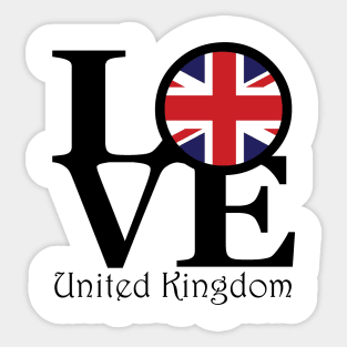 United Kingdom LOVE Sticker